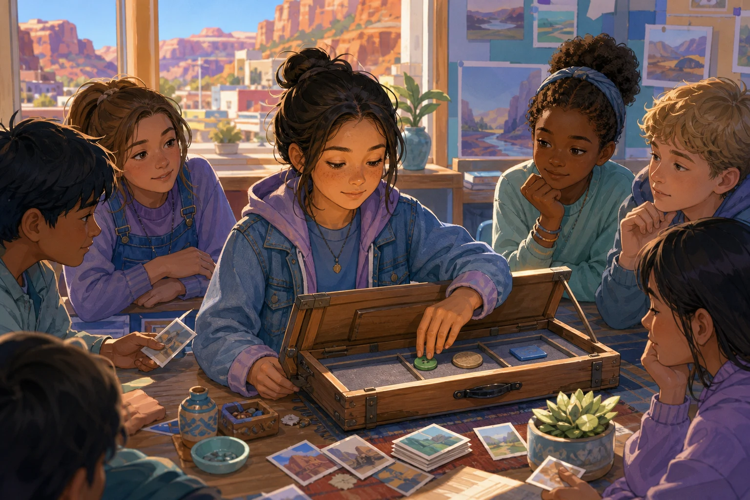 A girl and her classmates build a traveling museum display from ordinary objects and many memories.