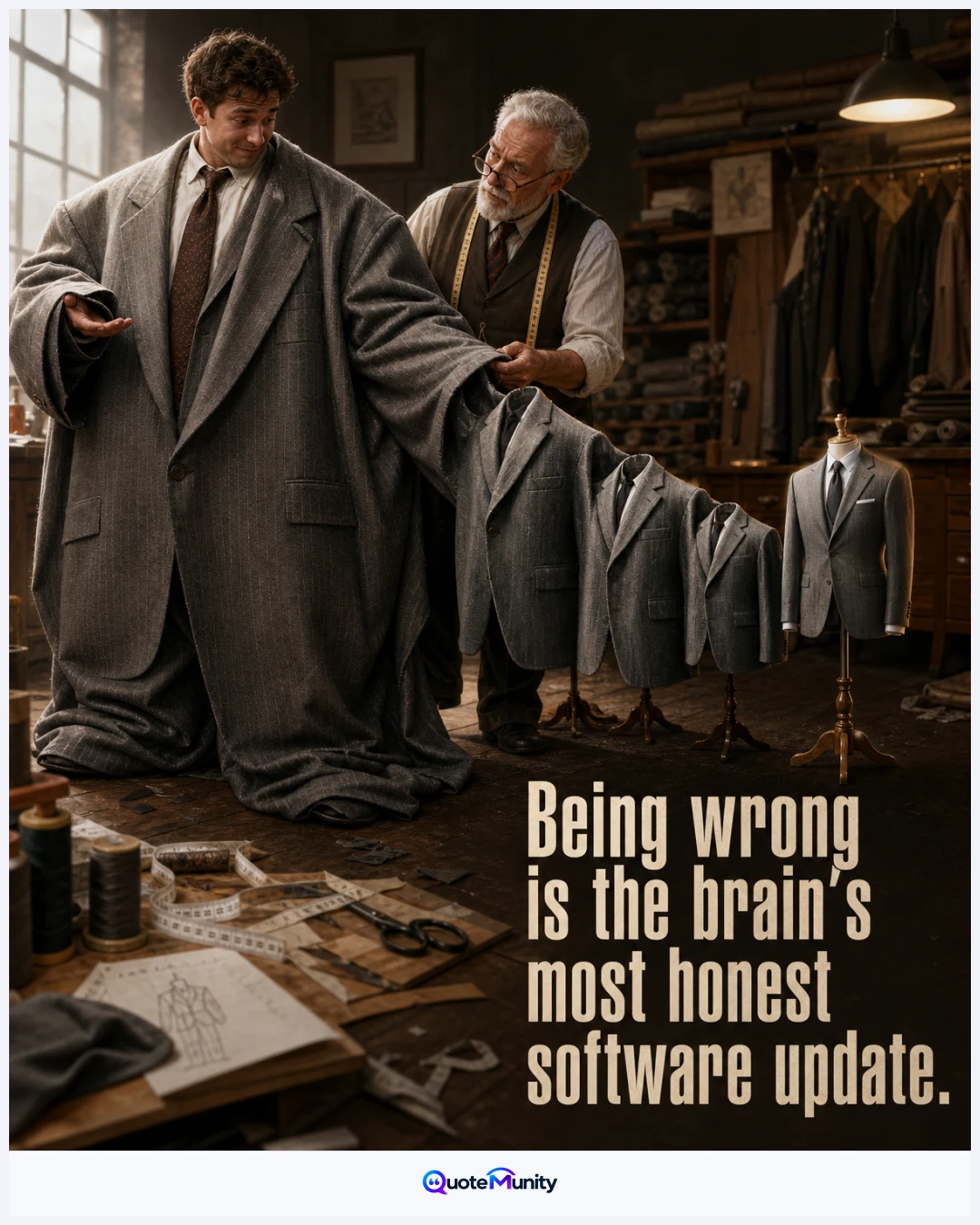 Mistakes expose what needs changing, making error a more reliable teacher than confidence or assumption.