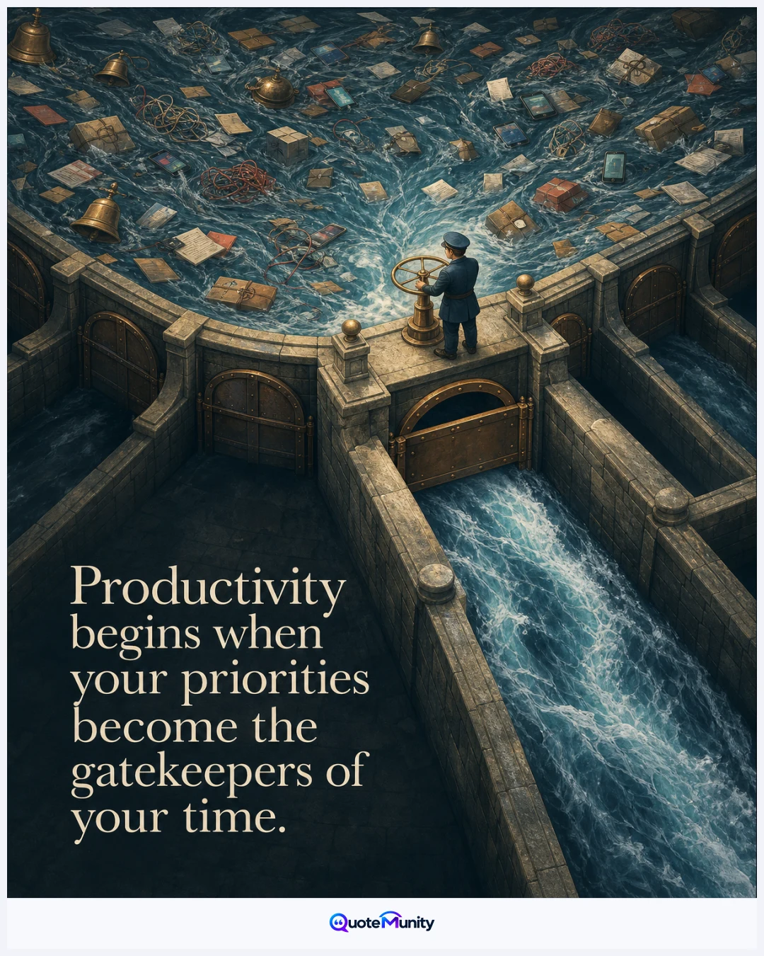 Focused priorities should control the flow of time, rather than allowing every demand to rush through unchecked.
