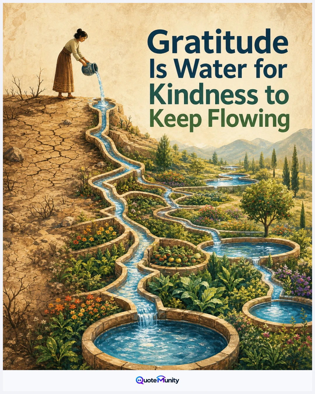 Appreciation replenishes generosity, allowing one thoughtful act to continue benefiting others instead of ending with its first recipient.
